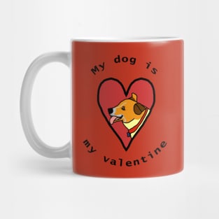 My Dog is My Valentine Corgi Terrier Cross Mug